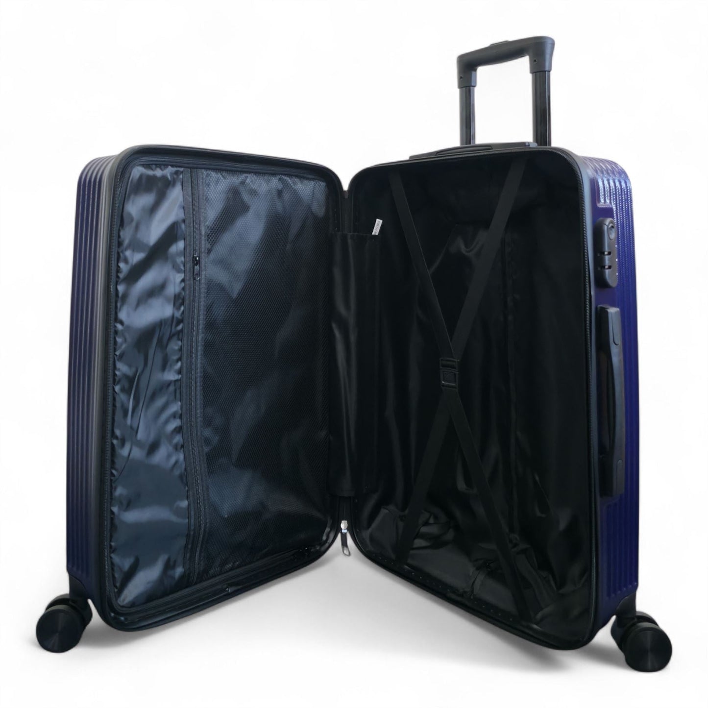 Junee Set of 3 Hard Shell Suitcase in Navy Blue