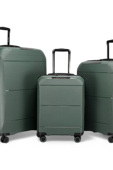 Abiko Set of 3 Hard Shell Suitcase in Olive