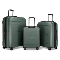 Abiko Set of 3 Hard Shell Suitcase in Olive