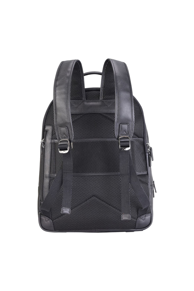Genuine Leather Black Vintage Rucksack Laptop Bag Travel Backpack - Capri