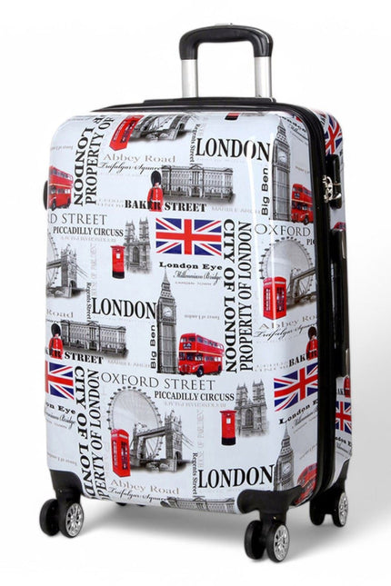 Cooma Medium Hard Shell Suitcase London in Black Flower