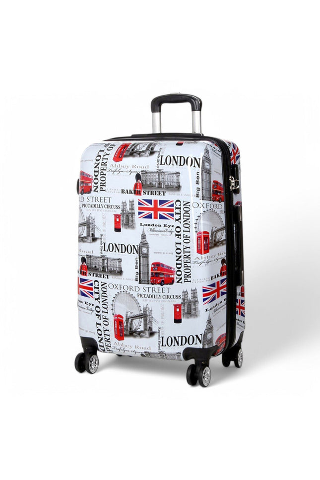 Cooma Medium Hard Shell Suitcase London in Black Flower
