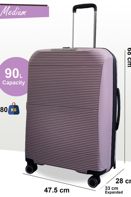 Abiko Medium Hard Shell Suitcase in Pink