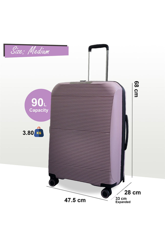 Abiko Medium Hard Shell Suitcase in Pink