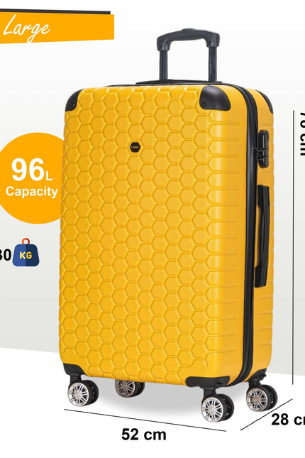 Noda Large Hard Shell Suitcase in Yellow