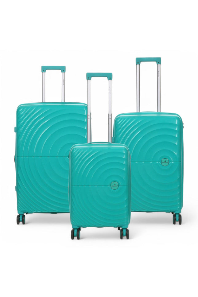 Balranald Set of 3 Hard Shell Suitcase in Aqua Blue