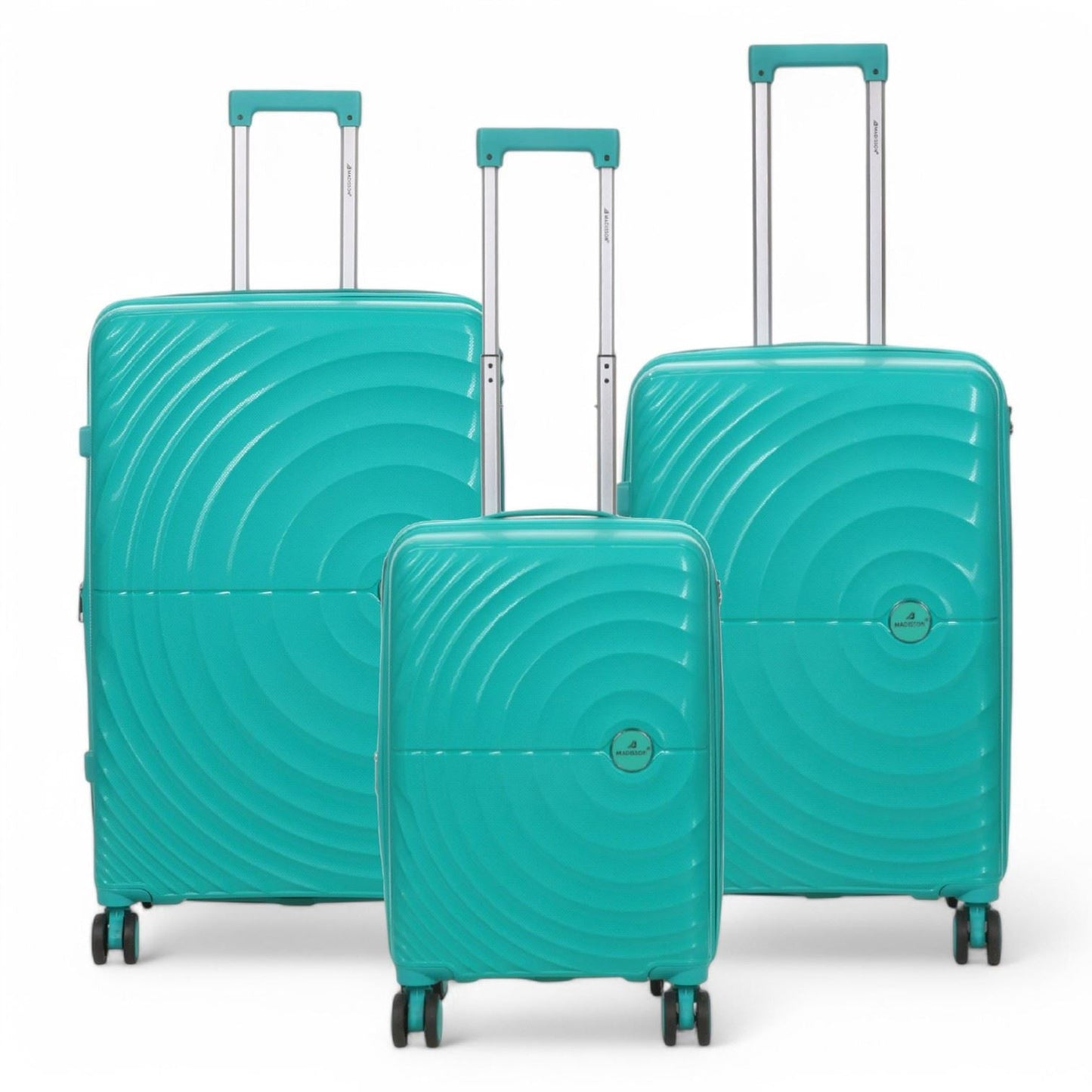Balranald Set of 3 Hard Shell Suitcase in Aqua Blue
