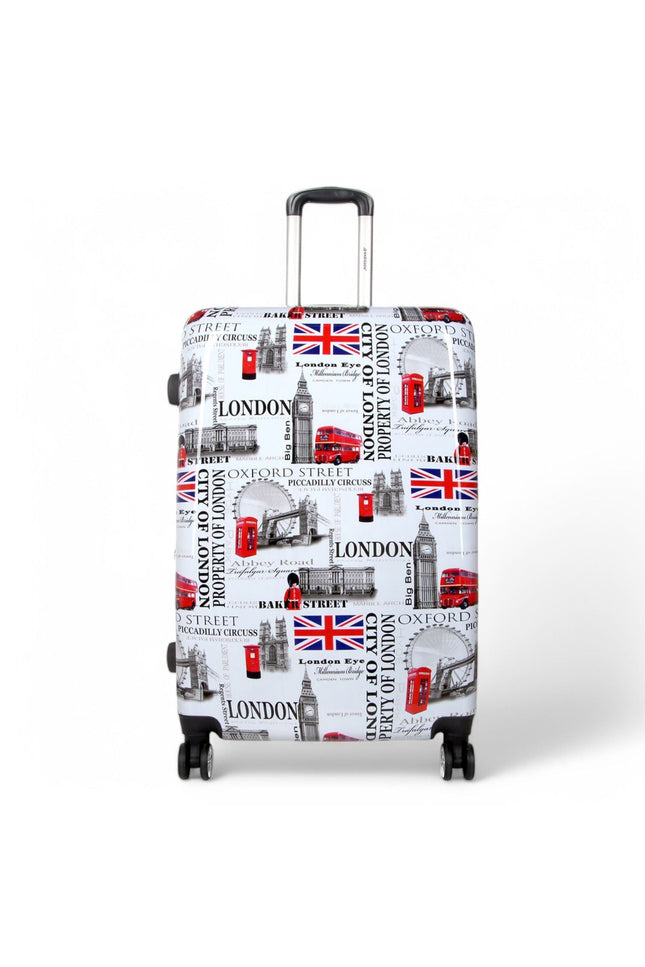 Cooma Large Hard Shell Suitcase London in Black Flower