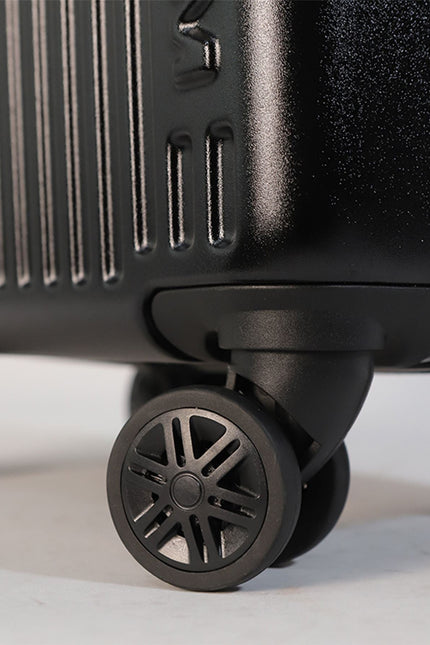 Hard Shell Cabin 44 x 22 x 38 cm Black TSA Secure Luggage Suitcase Suitable for Easyjet, Ryanair