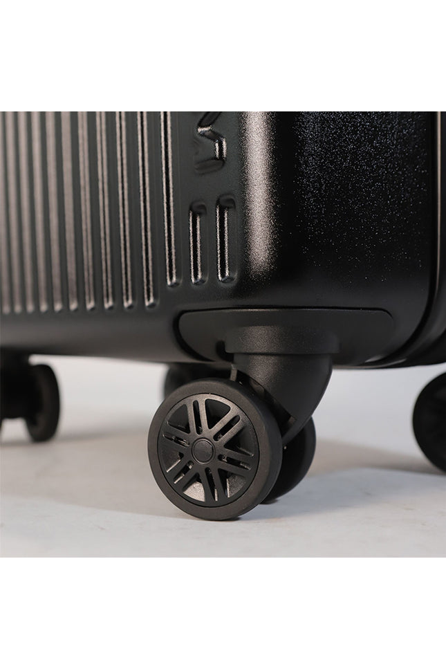 Hard Shell Cabin 44 x 22 x 38 cm Black TSA Secure Luggage Suitcase Suitable for Easyjet, Ryanair