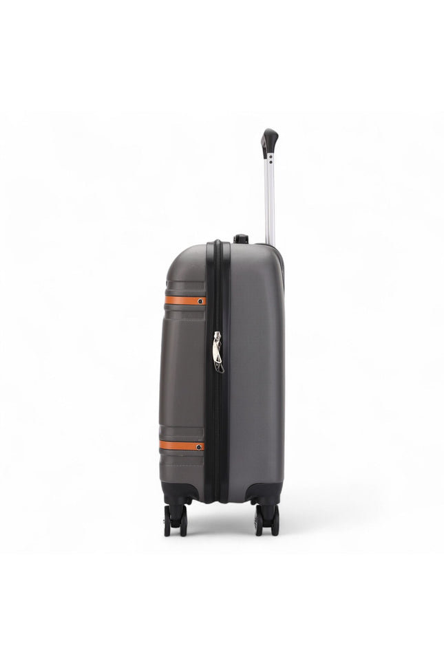 Calgary Cabin Hard Shell Suitcase in Charcoal Black