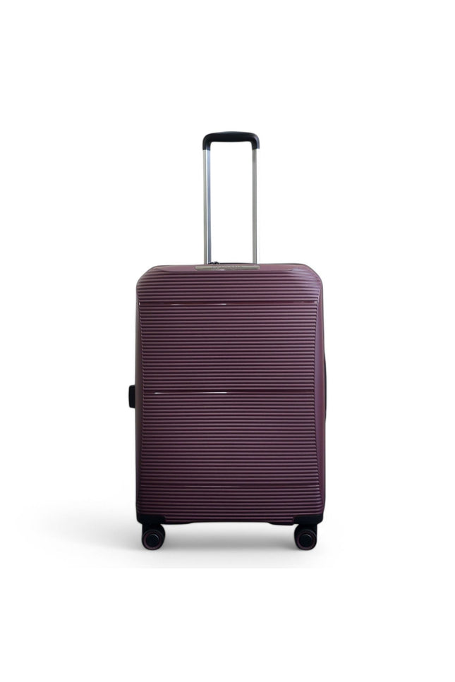 Abiko Medium Hard Shell Suitcase in Burgundy