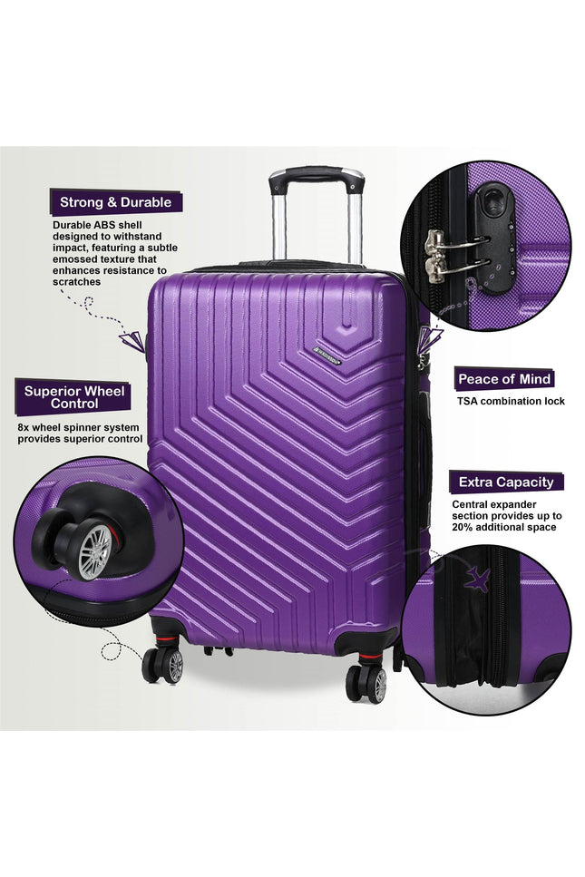Bega Medium Hard Shell Suitcase in Purple