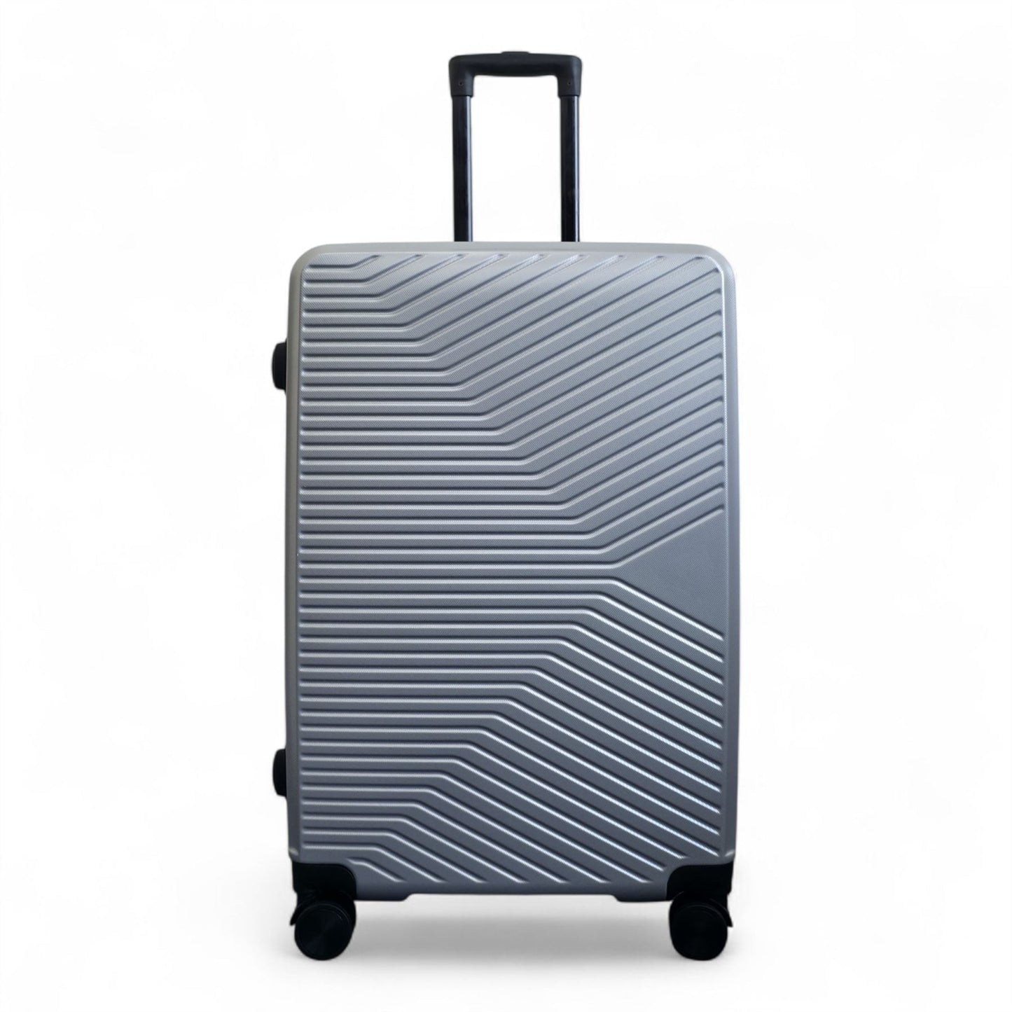 Junee Large Hard Shell Suitcase in Silver