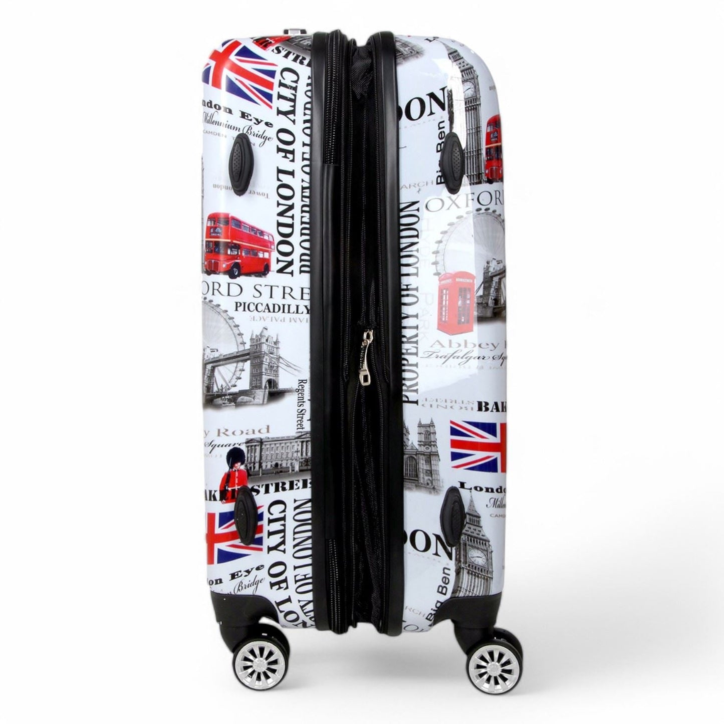 Cooma Medium Hard Shell Suitcase London in Black Flower