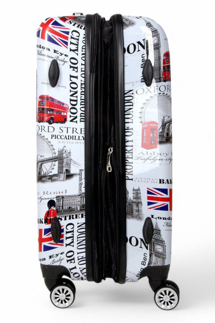 Cooma Medium Hard Shell Suitcase London in Black Flower