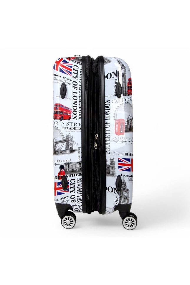 Cooma Medium Hard Shell Suitcase London in Black Flower