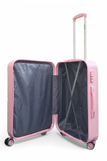 Seto Set of 3 Hard Shell Suitcase in Pink