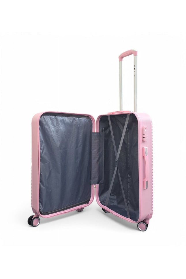 Seto Set of 3 Hard Shell Suitcase in Pink