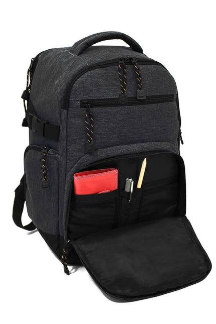 Backpack Rucksack 40x20 x25 cm Underseat Travel Cabin Bag for Ryanair, Easy Jet Black