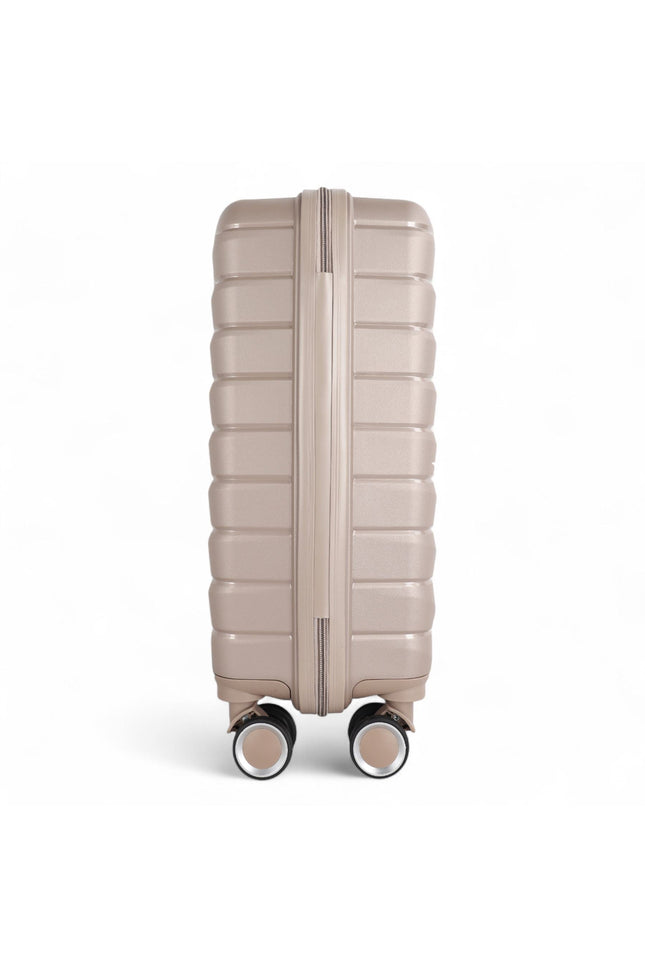 Forster Large Hard Shell TSA Suitcase in Champagne Beige