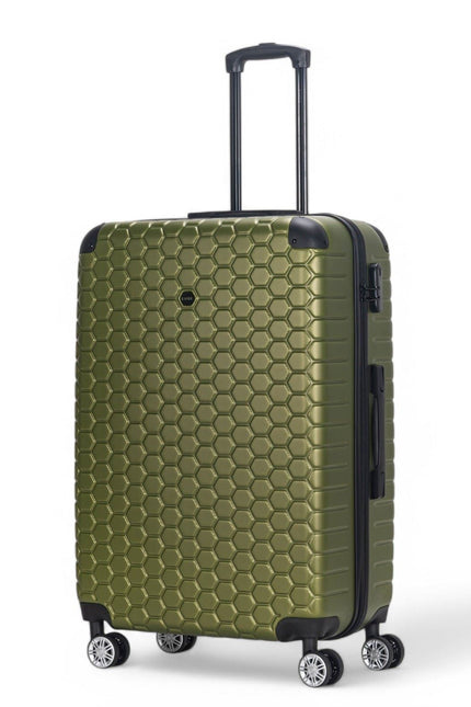Noda Large Hard Shell Suitcase in Green