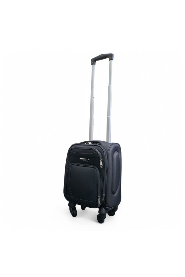 Nagoya Unserseat Soft Shell Suitcase in Black