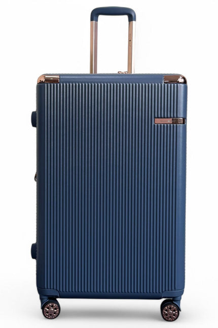 Cowra Large Hard Shell Suitcase in Navy Blue