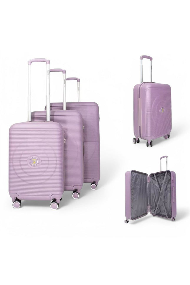 Seto Set of 3 Hard Shell Suitcase in Pink