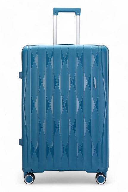 Burnaby Medium Hard Shell Suitcase in Teal Blue