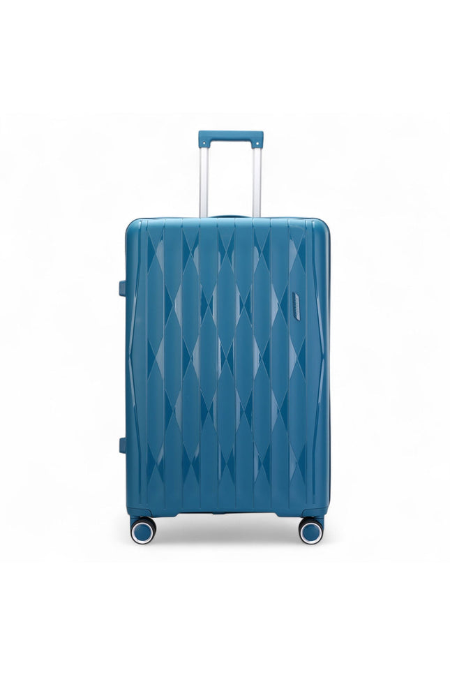Burnaby Medium Hard Shell Suitcase in Teal Blue