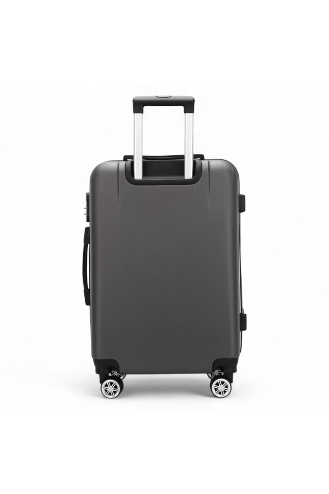 Calgary Large Hard Shell Suitcase in Charcoal Black