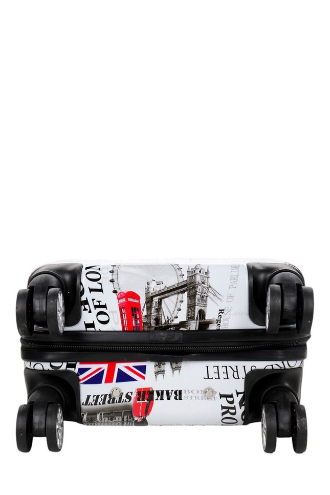 Cooma Set of 3 Hard Shell Suitcase London in Black Flower