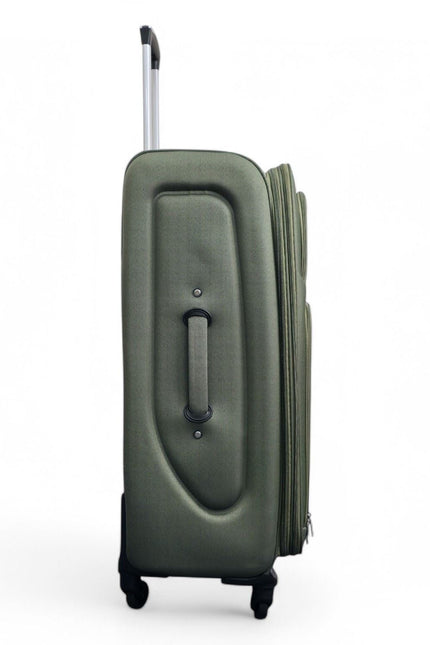 Nagoya Large Soft Shell Suitcase in Khaki