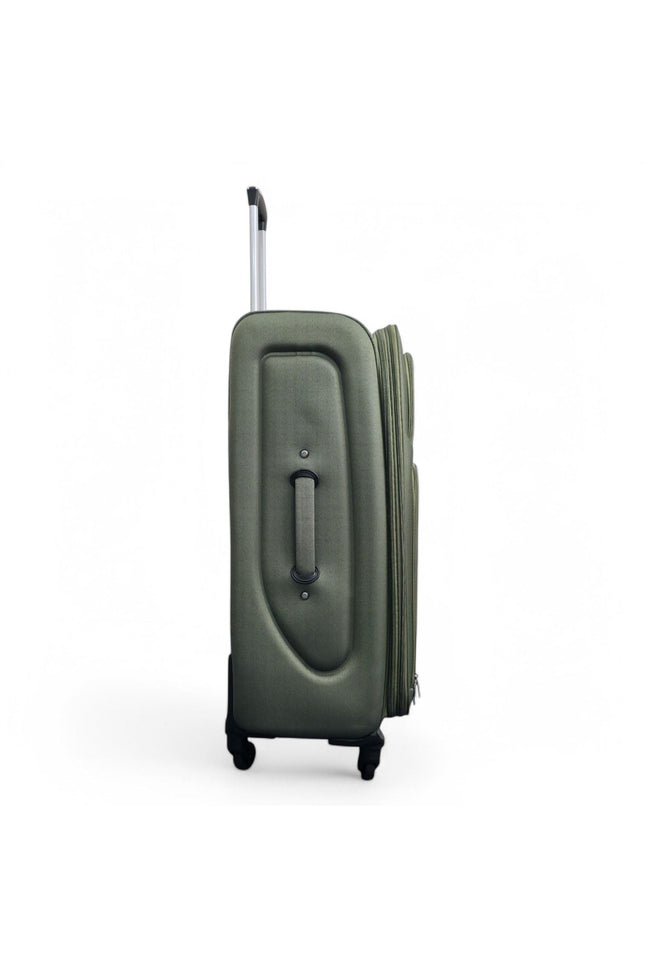Nagoya Large Soft Shell Suitcase in Khaki