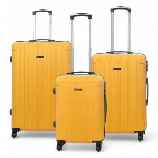 Corowa Set of 3 Hard Shell Suitcase in Yellow
