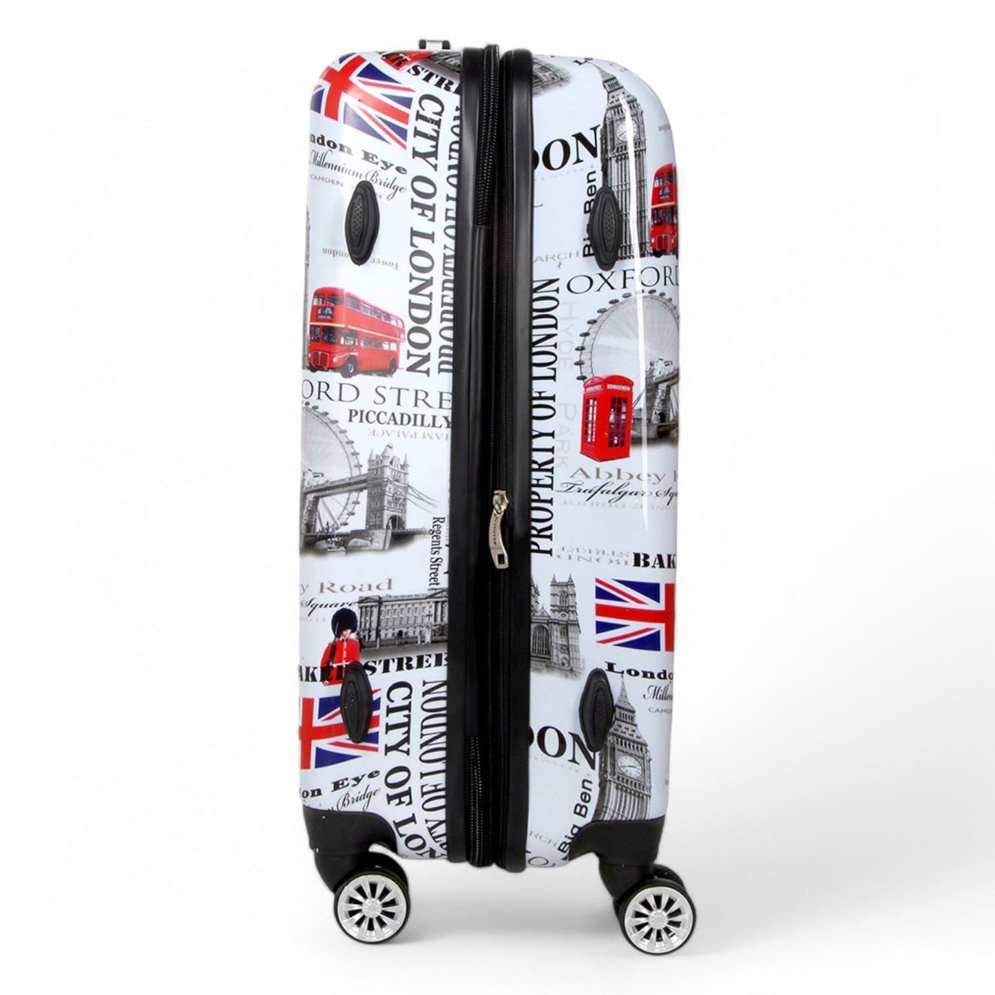 Cooma Medium Hard Shell Suitcase London in Black Flower