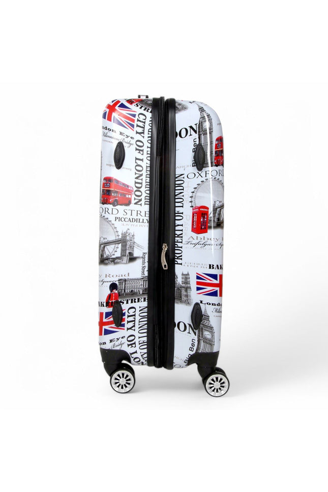Cooma Medium Hard Shell Suitcase London in Black Flower
