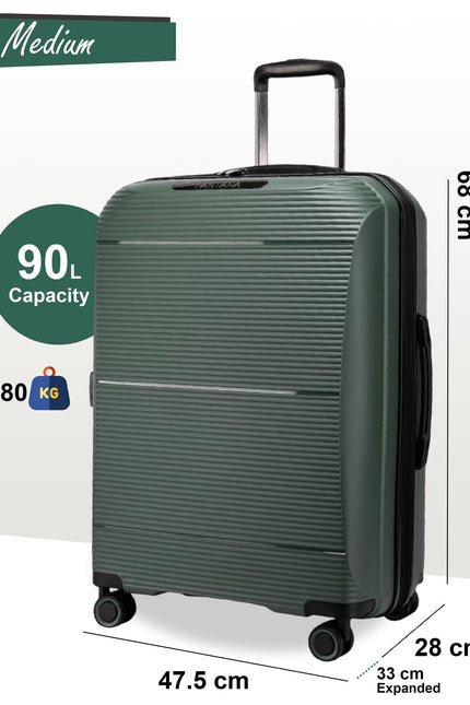 Abiko Medium Hard Shell Suitcase in Olive