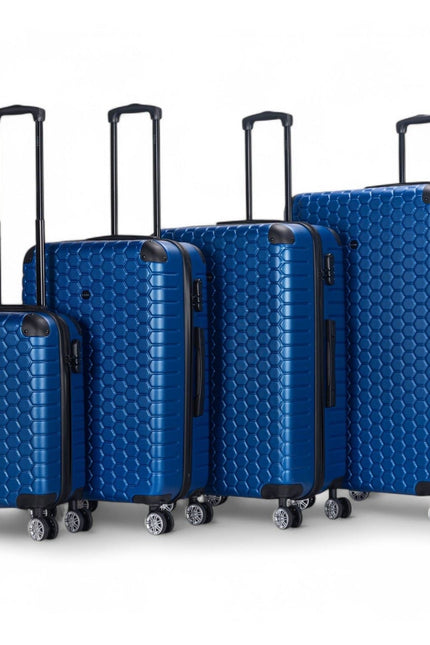 Noda Set of 4 Hard Shell Suitcase in Blue