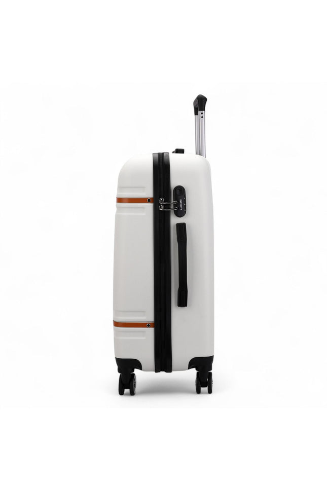 Calgary Large Hard Shell Suitcase in Cream White