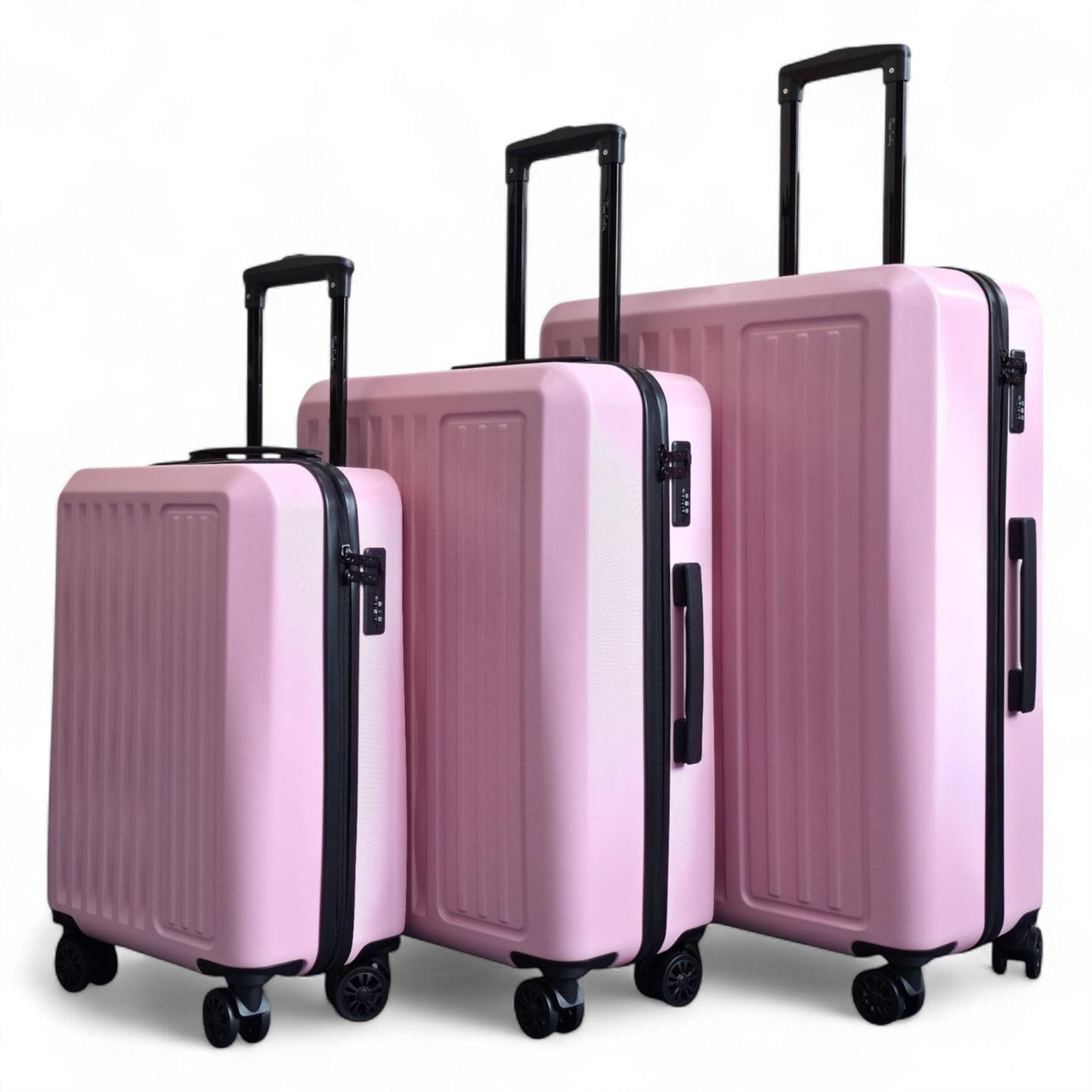 Croydon Set of 3 Hard Shell Suitcase in Pink
