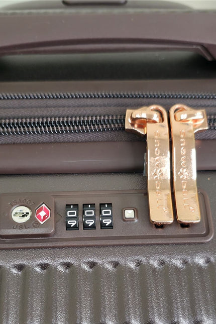 Cowra Large Hard Shell Suitcase in Marron