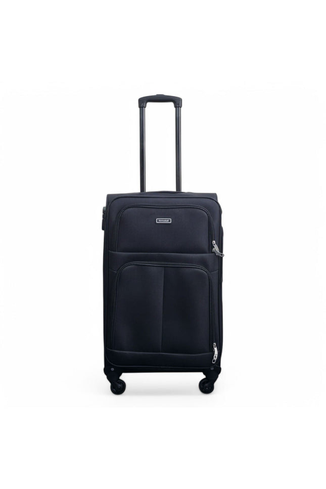 Tahara Medium Soft Shell Suitcase in Black