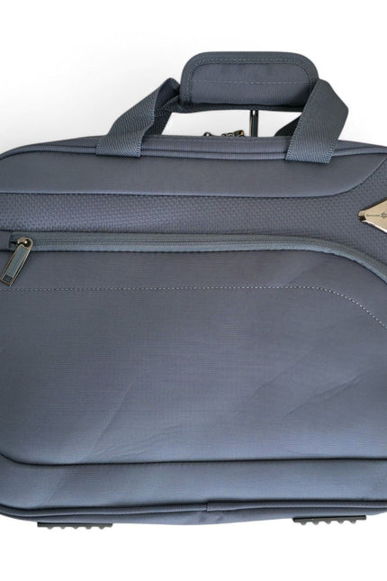 Corby Laptop Bag Soft Shell Suitcase in Grey