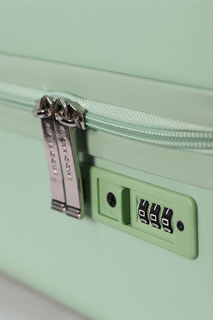 Hard Shell Cabin 44 x 22 x 38 cm Green TSA Secure Luggage Suitcase Suitable for Easyjet, Ryanair