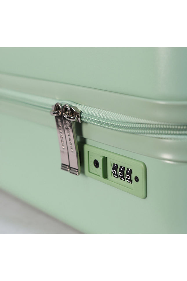 Hard Shell Cabin 44 x 22 x 38 cm Green TSA Secure Luggage Suitcase Suitable for Easyjet, Ryanair