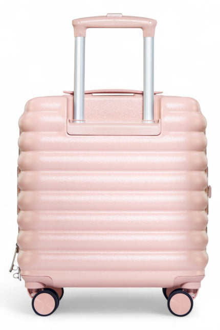 Hard Shell Cabin 37 x 22 x 55 cm Pink TSA Secure Luggage Suitcase Suitable for Easyjet, Ryanair