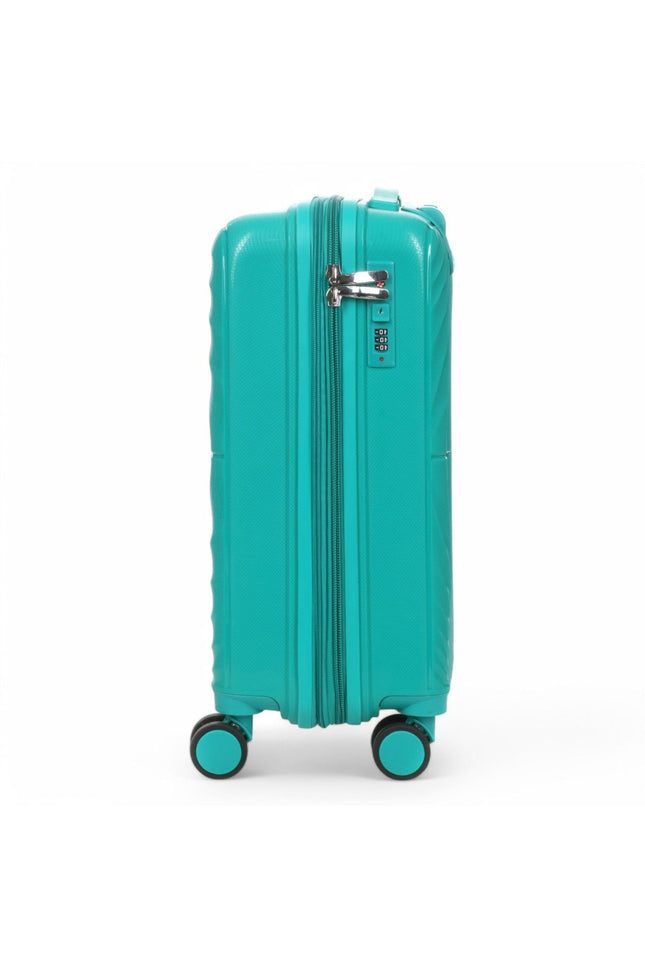 Balranald Cabin Hard Shell Suitcase in Aqua Blue