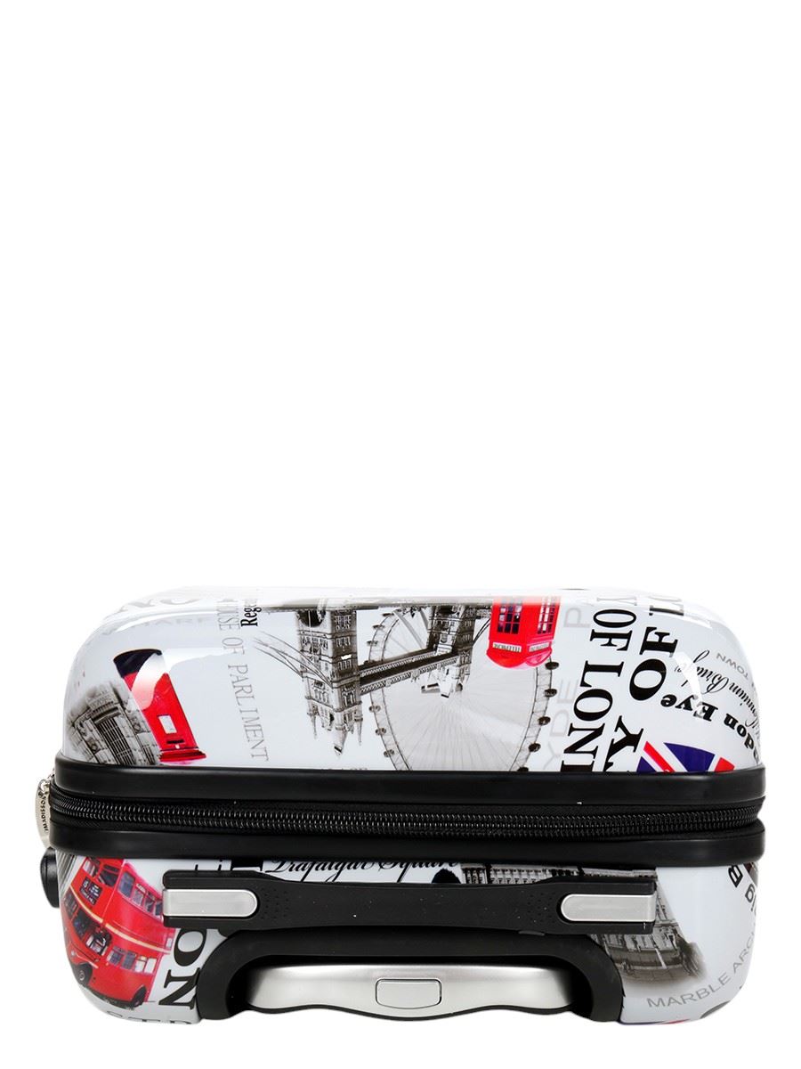 Cooma Set of 3 Hard Shell Suitcase London in Black Flower